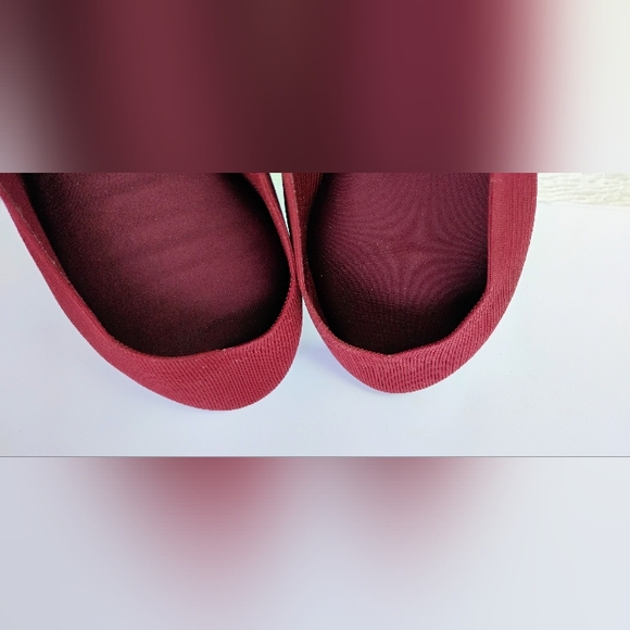 MIA Girl Slip On Flat Shoes Allie Women's Sz 7.5 Textile Burgundy Ballet - Picture 8 of 14